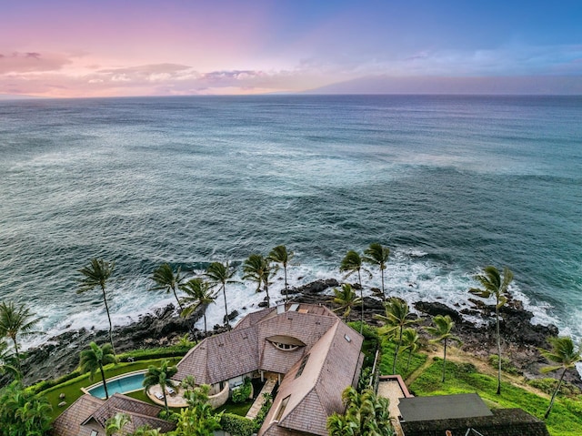 59 Hale Malia Pl, Lahaina, HI 96761 - aerial view at dusk with a water view