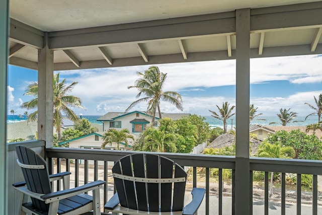 1395 Hiahia St, Wailuku, HI 96793 - balcony featuring a water view