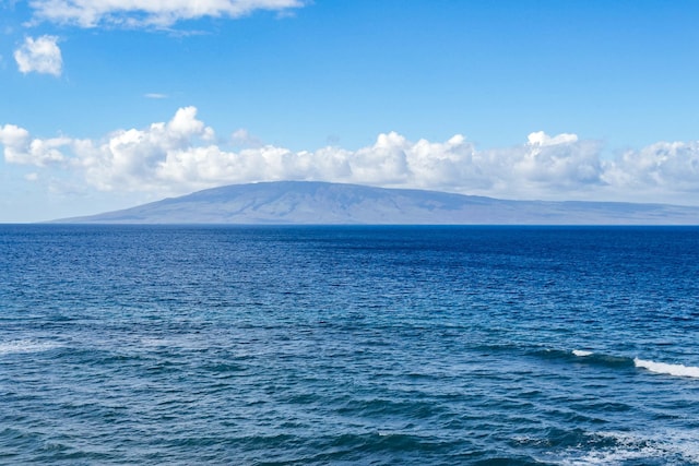 property view of water featuring a mountain view