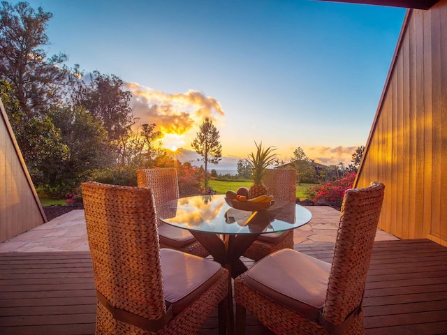 2450 Piiholo Rd, Makawao, HI 96768 - deck featuring outdoor dining area