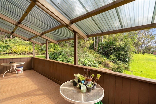 2450 Piiholo Rd, Makawao, HI 96768 - deck featuring a yard