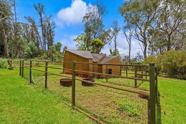 2450 Piiholo Rd, Makawao, HI 96768 - view of yard with an outdoor structure