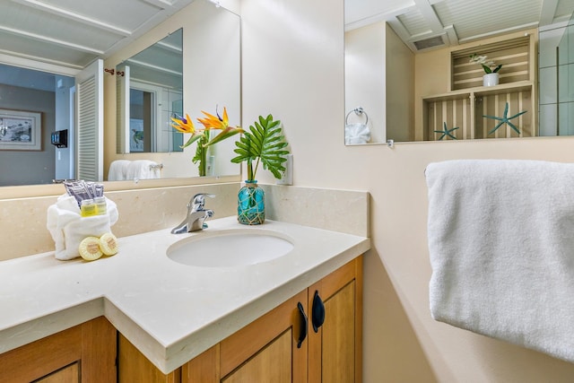 bathroom featuring vanity