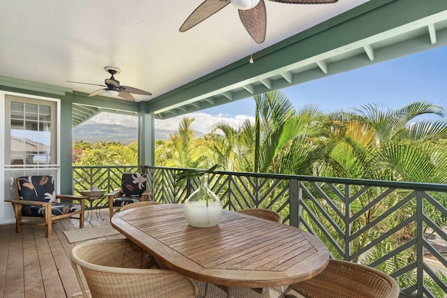 206 Kuli Puu St, Kihei, HI 96753 - balcony with ceiling fan