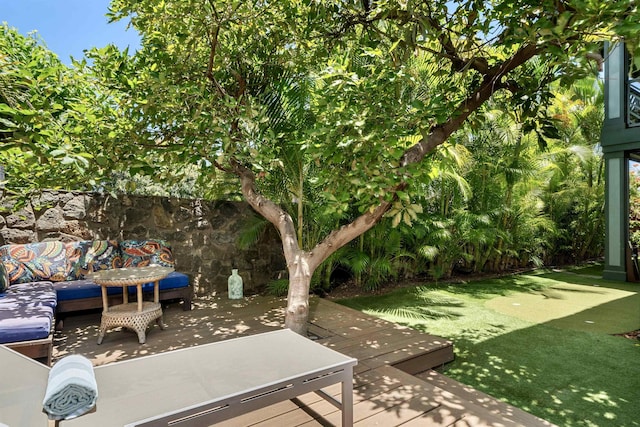 206 Kuli Puu St, Kihei, HI 96753 - view of patio / terrace featuring a deck and a putting area