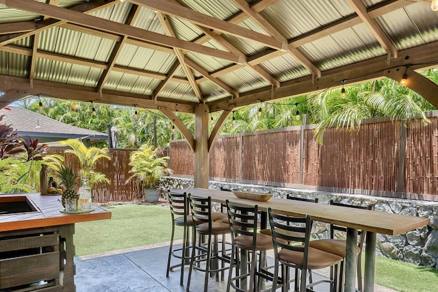 206 Kuli Puu St, Kihei, HI 96753 - view of patio / terrace featuring a gazebo