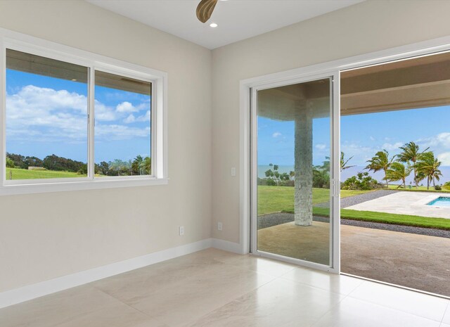 view of property's community with a water view