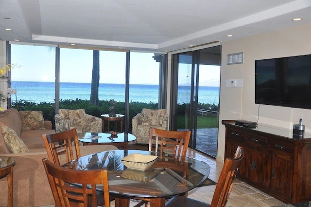 view of dining area