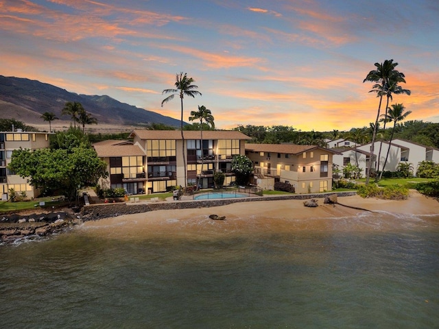 280 Hauoli Rd Unit A16, Wailuku, HI 96793 - water view with a mountainous background