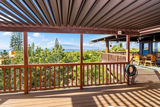 view of wooden terrace