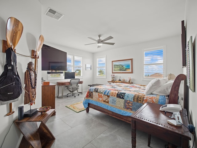 137 Hoohale St, Kihei, HI 96753 - bedroom featuring visible vents and ceiling fan
