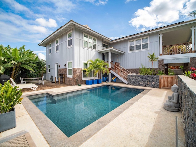 137 Hoohale St, Kihei, HI 96753 - pool featuring a patio area and a deck