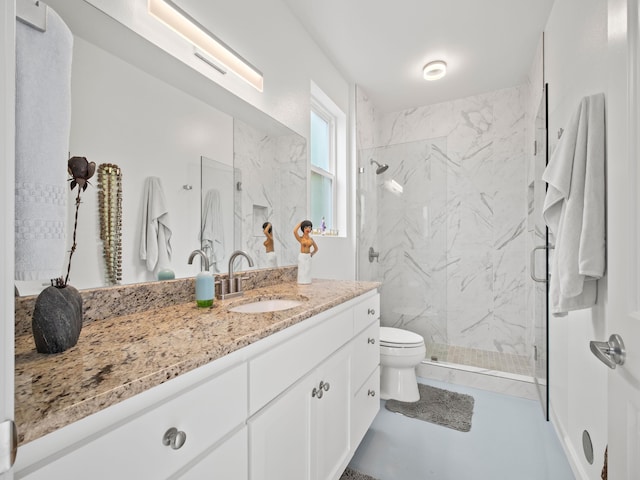 137 Hoohale St, Kihei, HI 96753 - full bathroom featuring toilet, vanity, and a marble finish shower