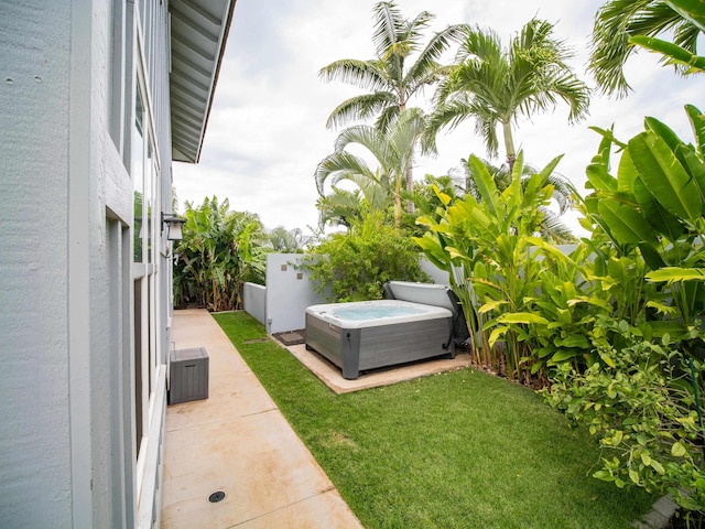 137 Hoohale St, Kihei, HI 96753 - view of yard with a hot tub