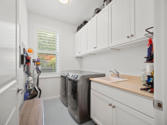 137 Hoohale St, Kihei, HI 96753 - laundry area featuring cabinet space, washer and clothes dryer, and a sink
