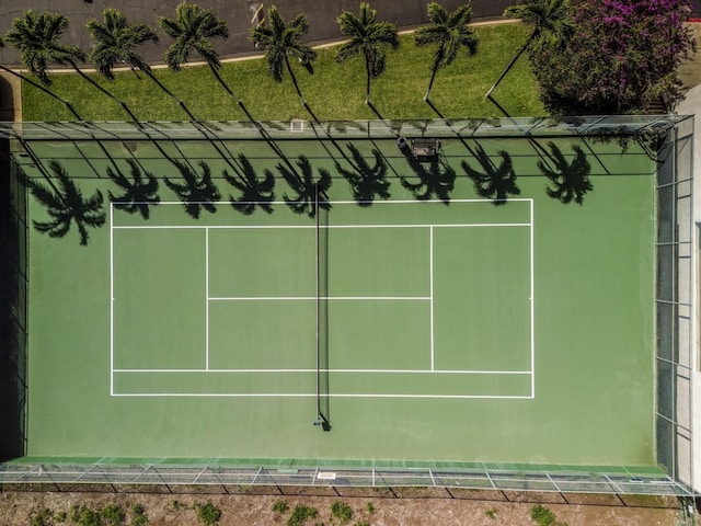 view of tennis court