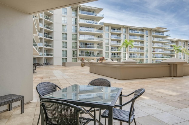 view of patio / terrace featuring outdoor dining area