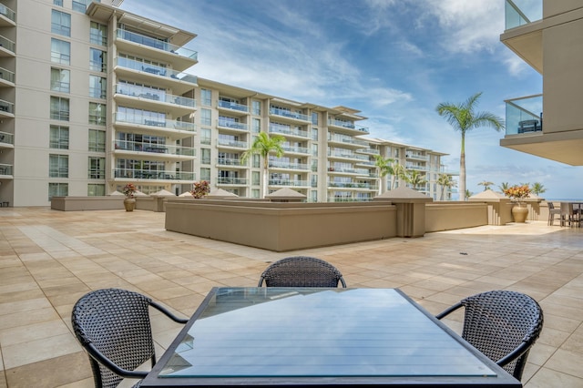 view of patio / terrace featuring outdoor dining area