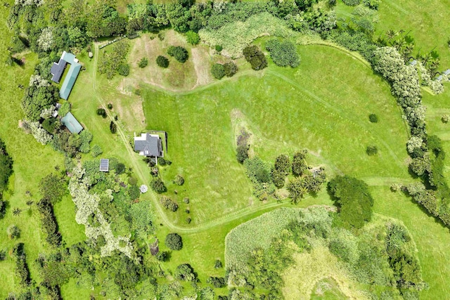 bird's eye view with a rural view