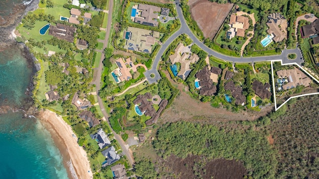 34 Ualei Pl, Kihei, HI 96753 - birds eye view of property with a water view and a residential view