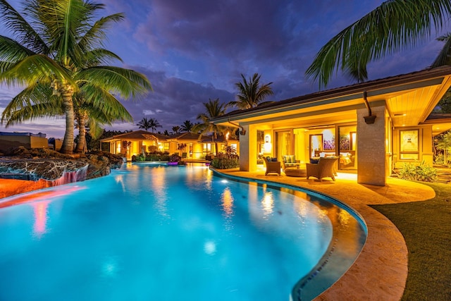 34 Ualei Pl, Kihei, HI 96753 - pool featuring outdoor lounge area and a patio