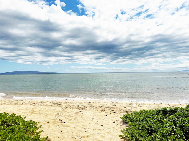 property view of water with a view of the beach