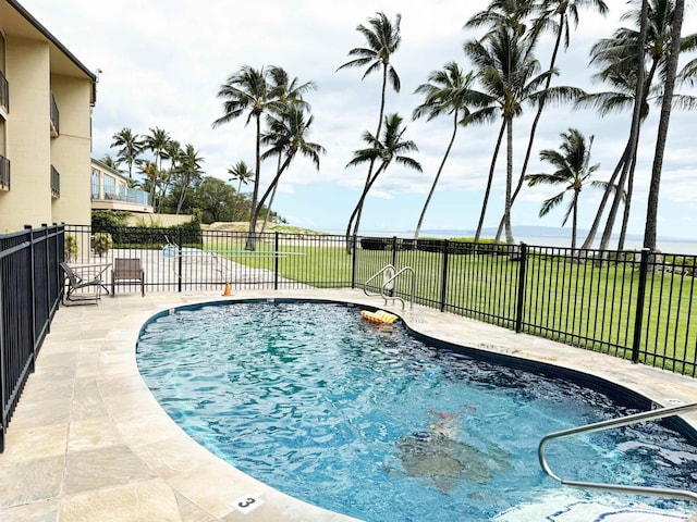 view of pool