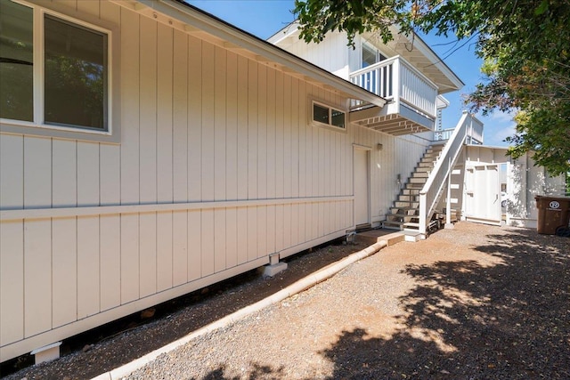 2825 Kauhale St, Kihei, HI 96753 - view of home's exterior featuring stairway and a balcony