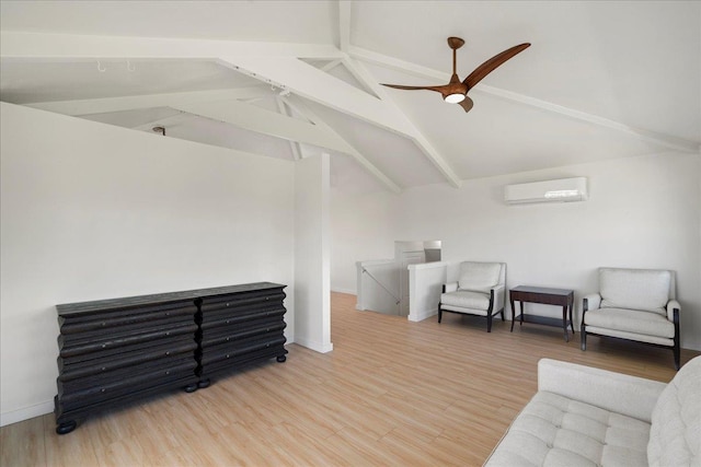 2825 Kauhale St, Kihei, HI 96753 - additional living space featuring a wall unit AC, wood finished floors, and a ceiling fan