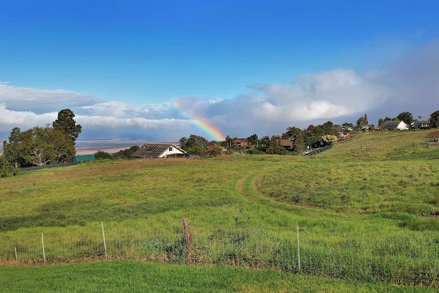 view of landscape with a rural view