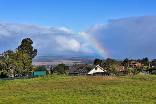 property view of water featuring a rural view