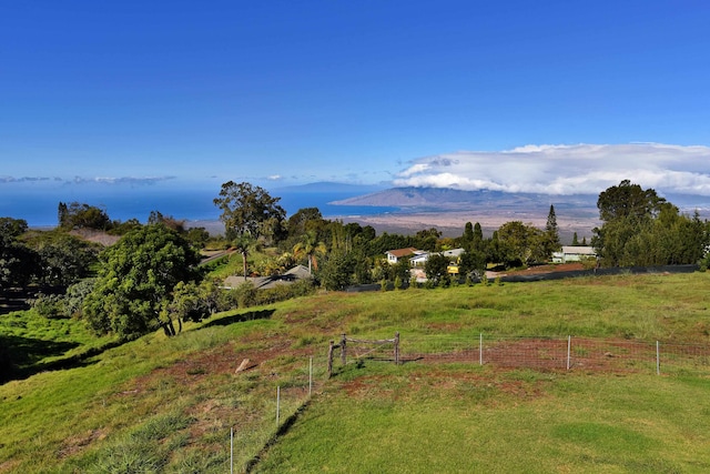 property view of mountains featuring a rural view