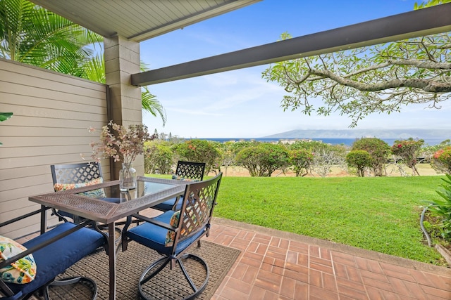 view of patio / terrace featuring outdoor dining space