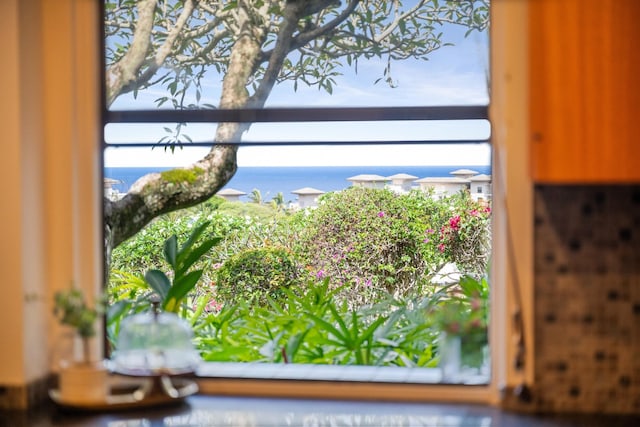 room details with a water view