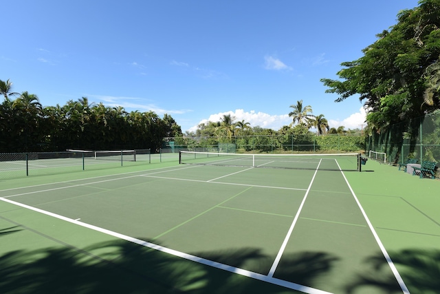 view of tennis court