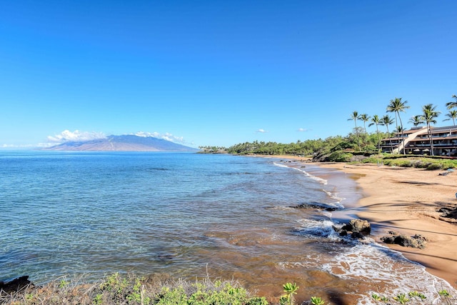 water view featuring a mountain view