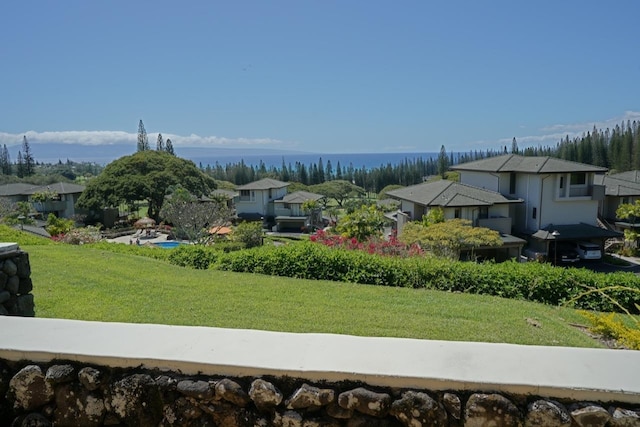 exterior space featuring a yard