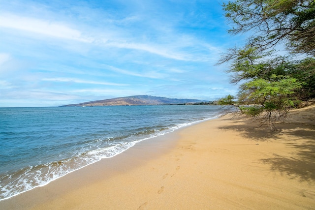 property view of water with a view of the beach