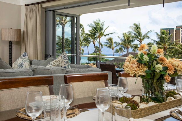 balcony with outdoor lounge area