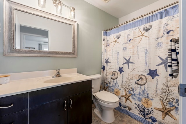 139 Punohu Ln Unit 10-8, Lahaina, HI 96790 - bathroom with toilet, vanity, and a shower with curtain