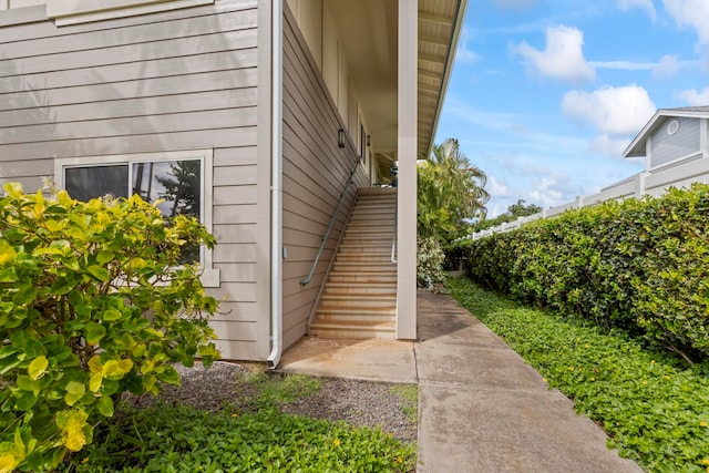 view of side of property