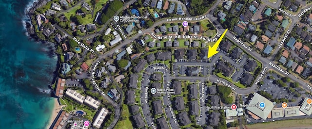 139 Punohu Ln Unit 10-8, Lahaina, HI 96790 - aerial view of property's location