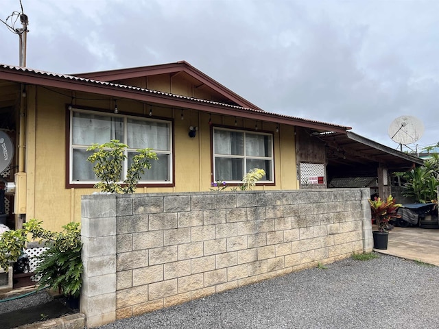 view of front of home