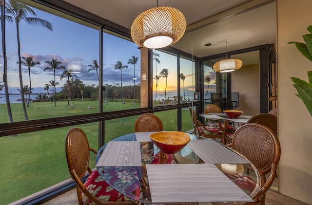 sunroom featuring a healthy amount of sunlight