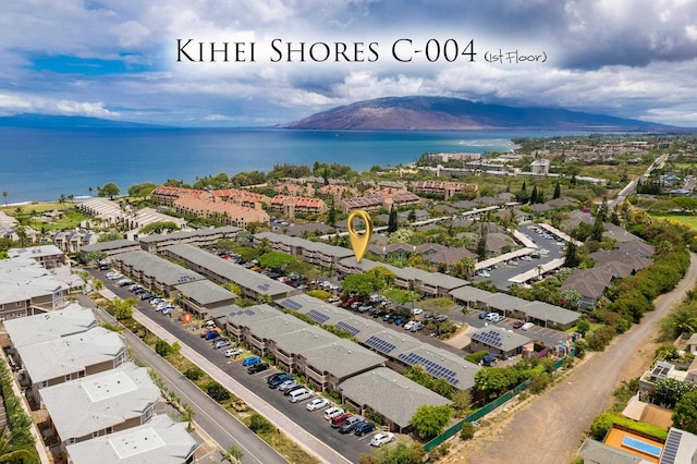 2747 S Kihei Rd Unit C004, Kihei, HI 96753 - drone / aerial view of a water and mountain view