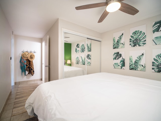 2747 S Kihei Rd Unit C004, Kihei, HI 96753 - bedroom with a closet and ceiling fan
