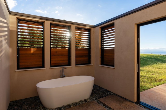 bathroom with a bathing tub