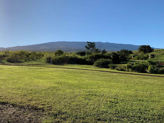 property view of mountains with a rural view