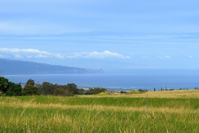 property view of water featuring a mountain view