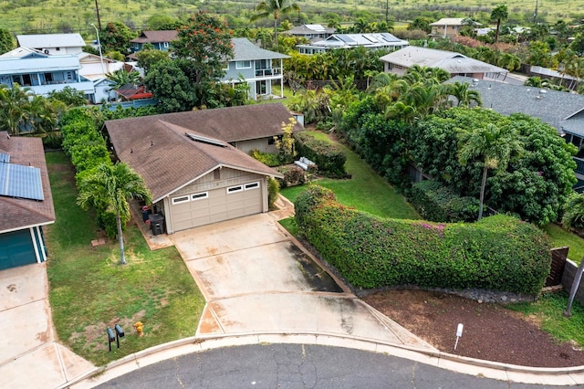 drone / aerial view featuring a residential view